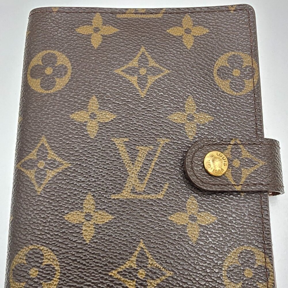 LOUIS VUITTON LEATHER MONOGRAM RING AGENDA